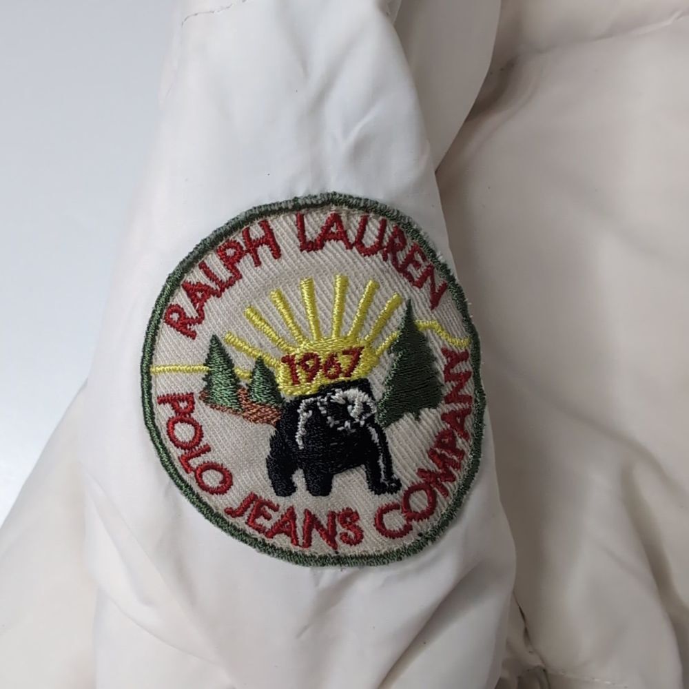 Polo Jeans Co Ralph Lauren Puffer Jacket Women's Small Patch Hooded - Picture 9 of 10